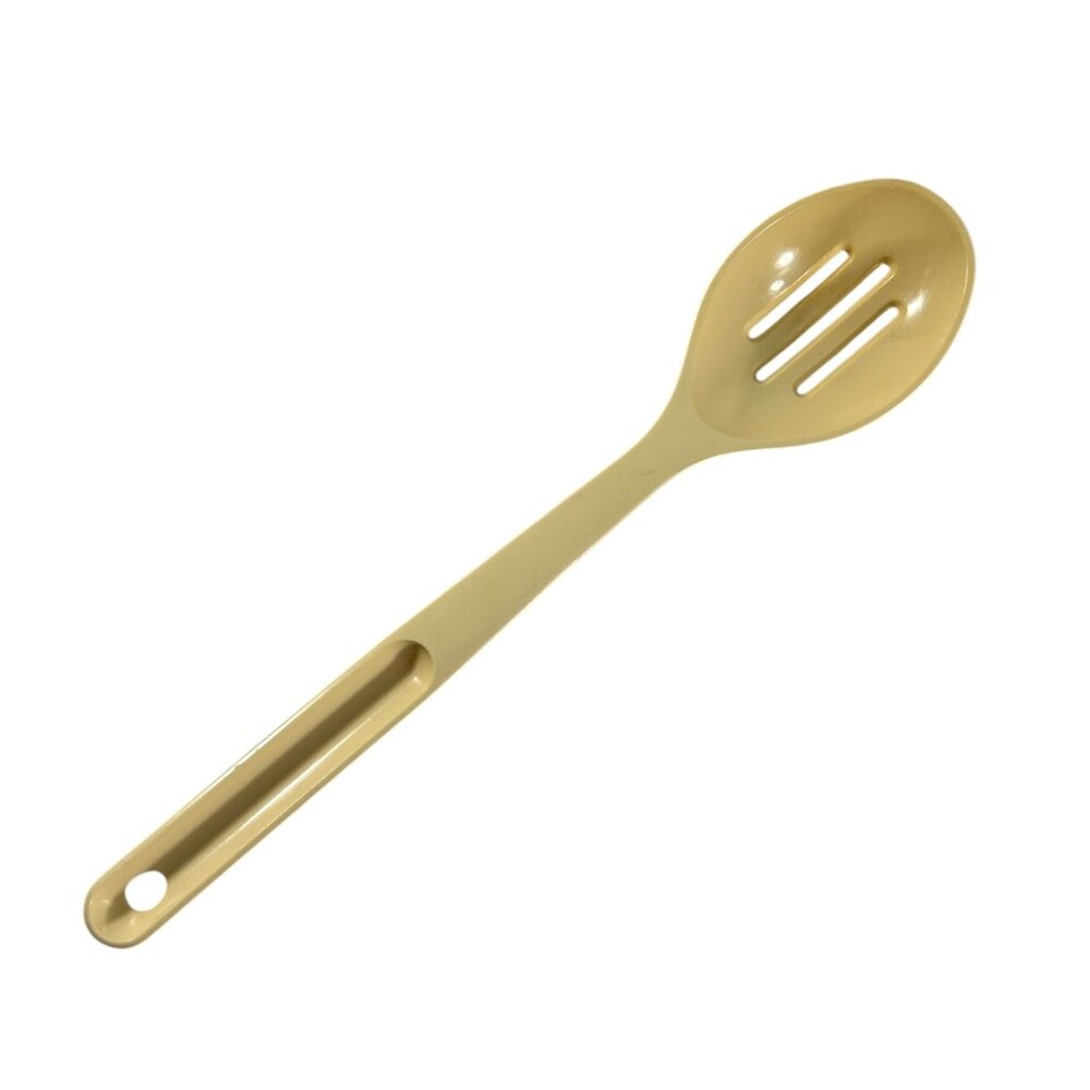 Vintage Tupperware 12" Slotted Serving Spoon Almond Cream 1815-6